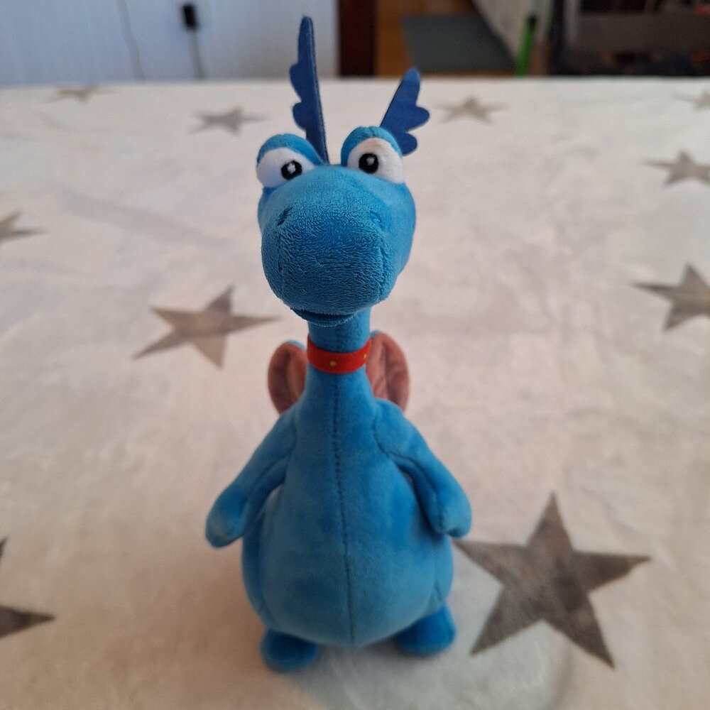 Disney Doc McStuffins Stuffy Blue Dragon 9" Tall Plush Stuffed‎ Toy